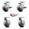 Service Caster Tool Box Caster Wheel Set 4'' Thermoplastic Rubber Swivel Casters, 4PK TOOL-SCC-20S420-TPRBF-TLB-2-R-2 - alternate 6